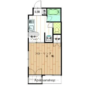 明石コーポ【1階】の間取り