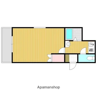 クラージュ舞鶴【8階】の間取り