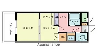リーブ大橋【1階】の間取り