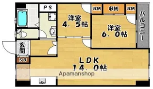 清幸ビル【5階】の間取り