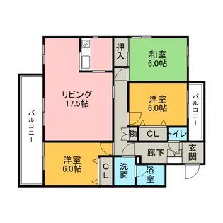 コモードⅡ【2階】の間取り