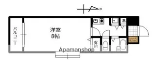 グリーンコート大濠【7階】の間取り