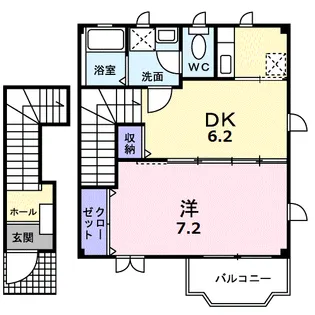 ファーストプレイスC【2階】の間取り