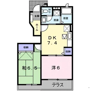 L シャルマン B【1階】の間取り