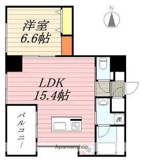 ロイヤルパークス大名【9階】の間取り