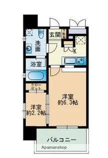 サニークレスト大濠公園【7階】の間取り