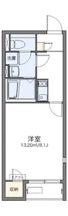 レオネクストアレリオン次郎丸【2階】の間取り