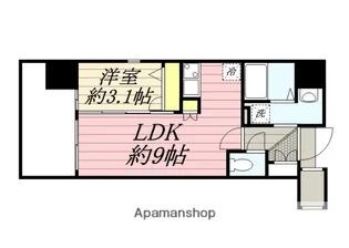 グランフォーレプライム大手門【9階】の間取り