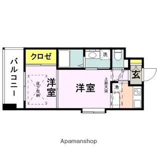 エステートモア・天神【12階】の間取り