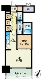 RJRプレシア博多楽水園【4階】の間取り