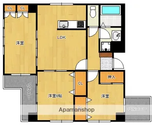 シック薬院【5階】の間取り