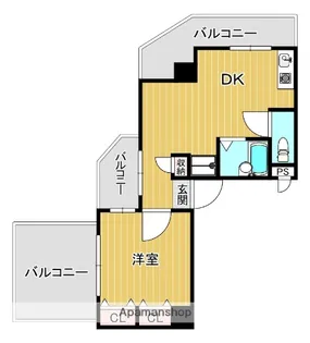 カーサ ソレアーダ長尾【5階】の間取り