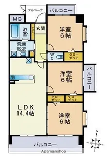 メゾンドール【3階】の間取り