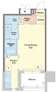RJRプレシア博多【8階】の間取り