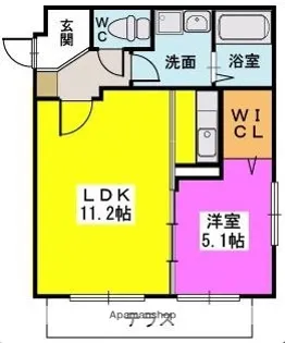ルノン姪浜【1階】の間取り