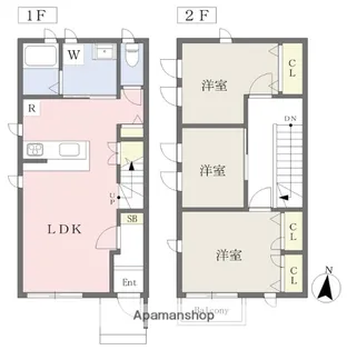 メゾンブランシュ【1階】の間取り