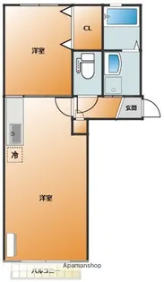 APRICOT GARDEN【2階】の間取り