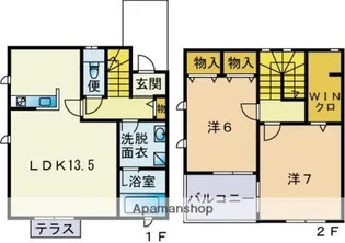BREATH六本松【1階】の間取り
