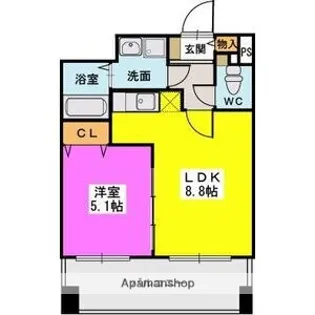 ラヴィ ヌーヴォ【4階】の間取り