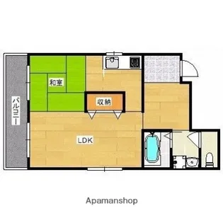 パルクオークス【5階】の間取り