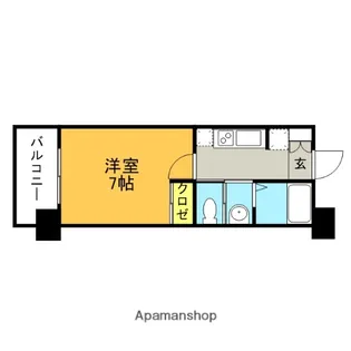 サヴォイ ザ・ブルネット【11階】の間取り