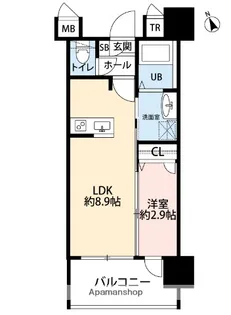 サヴォイ テンジンスクワイヤー【4階】の間取り