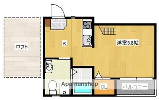 CHOCOLATEⅡ【2階】の間取り