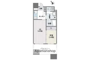 グランフォーレ薬院南【10階】の間取り