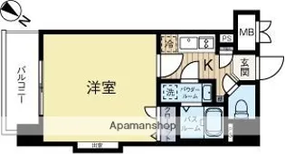 アクアシティ渡辺通【10階】の間取り