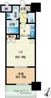 RJRプレシア博多楽水園【14階】の間取り