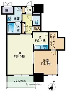 RJRプレシア博多楽水園【2階】の間取り