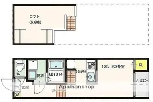 スタート博多【2階】の間取り