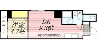 ウイング赤坂【11階】の間取り