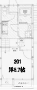 クレオ竹下弐番館【2階】の間取り