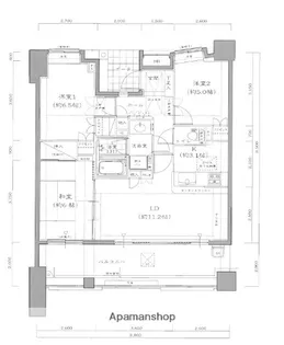 室見五丁目シティハウス【4階】の間取り