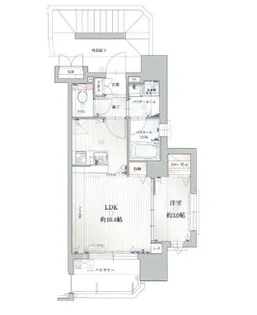 アクタス薬院テラス【6階】の間取り