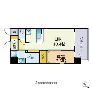 MODERN PALAZZO 博多PROST【10階】の間取り