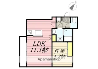 クワトロ・ヴィラ平尾【3階】の間取り