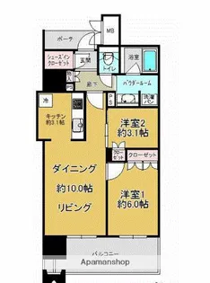 MJR赤坂タワー【2階】の間取り