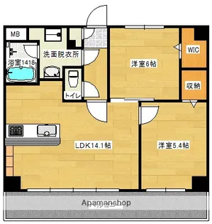 ベルネージュ塩原【1階】の間取り
