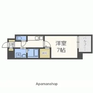 レブリアント清川Ⅱ(旧RUI’S REGALO(ルイズレガーロ)【7階】の間取り