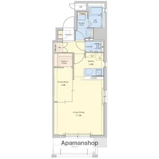 ネストピア博多駅前Ⅲ【11階】の間取り
