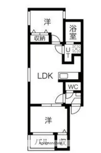 カトレア姪浜【2階】の間取り