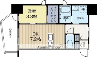 LA FASE ESTIERRA AKASAKA【5階】の間取り