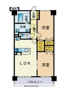エストアリオ室見【1階】の間取り