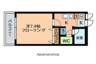 ファインヒル西片江【3階】の間取り