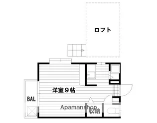 ピナクル南片江B【2階】の間取り