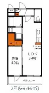 アンシャルム大濠プレミア【7階】の間取り