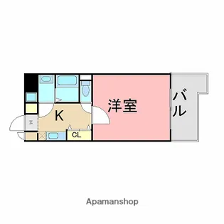 スカイコート博多駅前第2【6階】の間取り