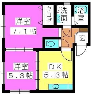 パインコート【1階】の間取り
